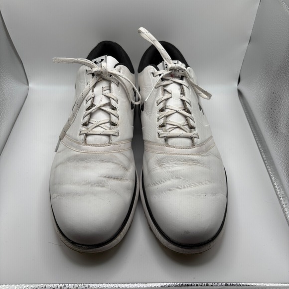 Under Armour White Performance SL Spikesless Golf Shoes Men Sz 12 - Picture 3 of 8